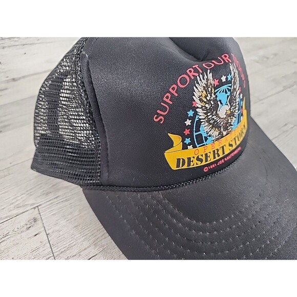 Vintage Support Our Troops Operation Desert Storm Eagle Hat 1991 Joe Kaufenberg - Picture 3 of 8
